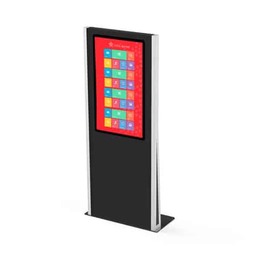 Totem tactile 43 pouces interactif multitouch noir