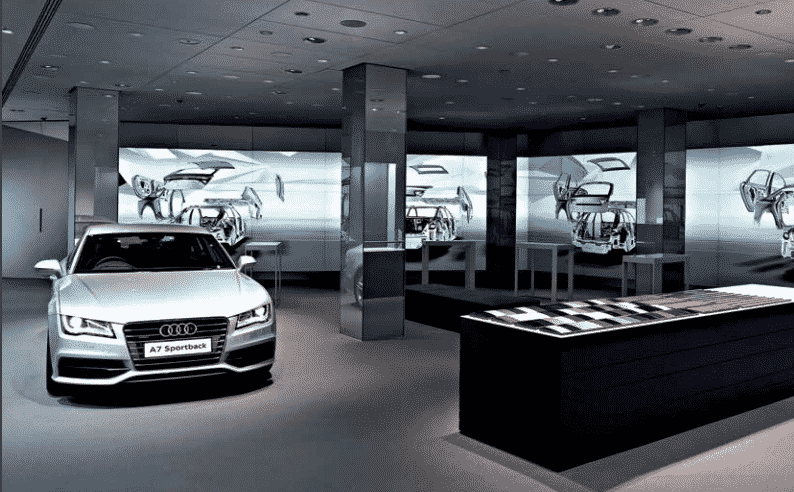 Table tactile multitouch Audi Allemagne