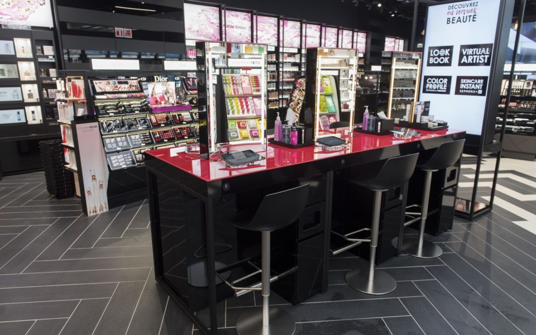 Magasin connecté sephora beauty bar