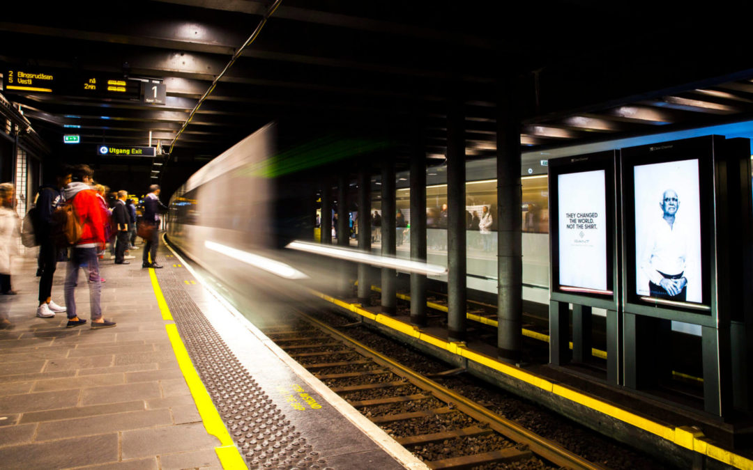 Digitalisation métro, affichage dynamique