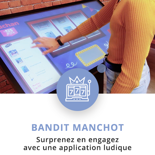 application tactile interactive bandit manchot