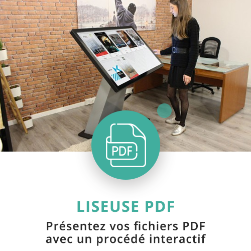 application tactile interactive liseuse pdf