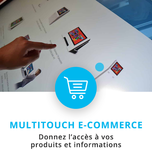 application tactile interactive e-commerce