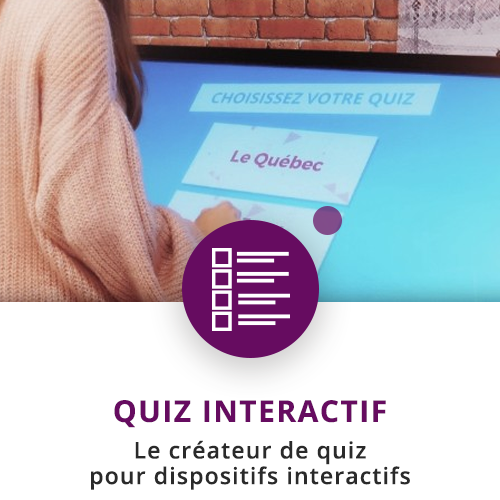 application tactile interactive quiz