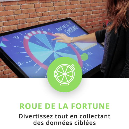 application tactile interactive roue de la fortune